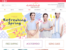 Tablet Screenshot of emeno-nursingwear.com